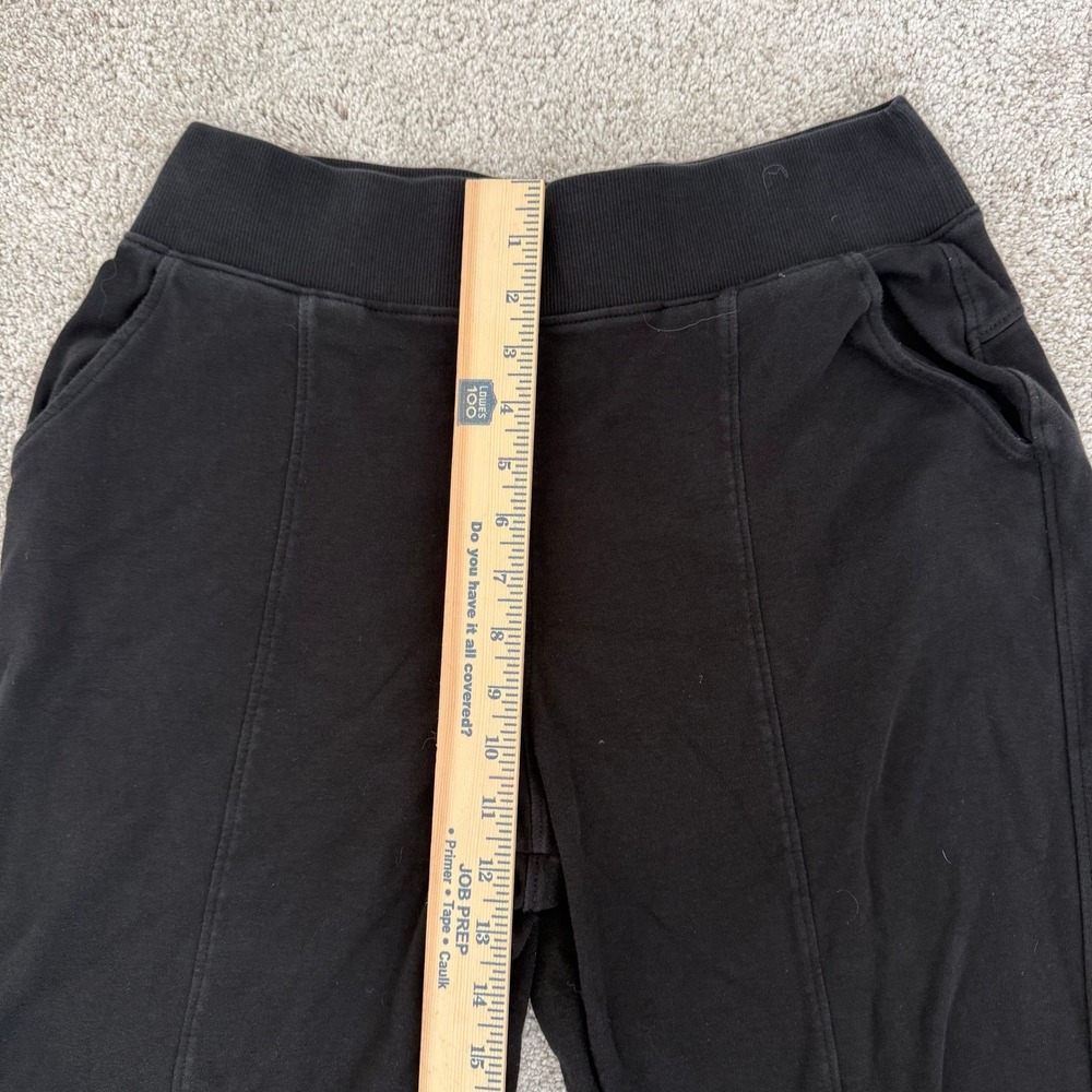 Pact Organic Cotton Black High Rise Split Hem Crop Pants‎ Womens Medium - Picture 10 of 11